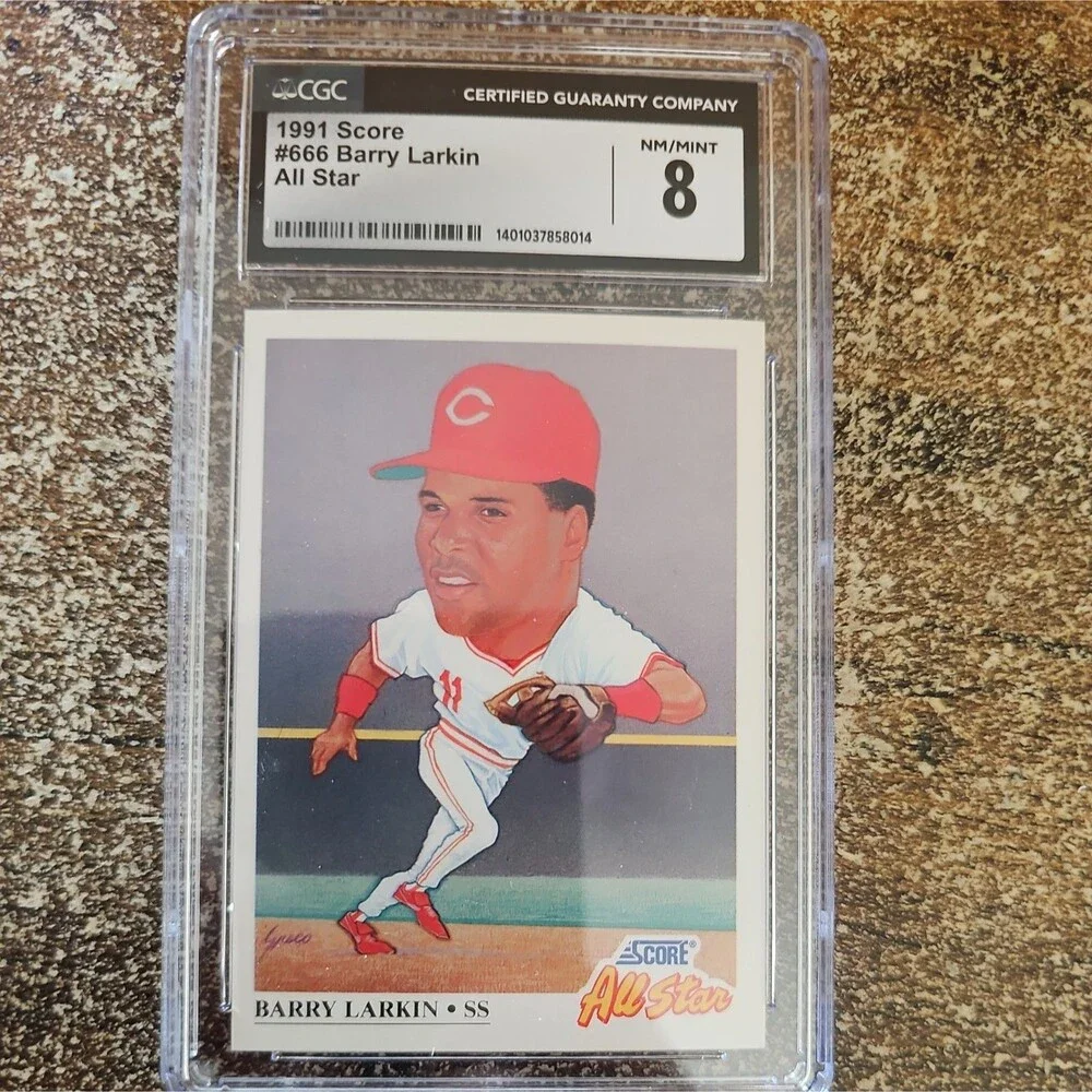 1991 Score - Barry Larkin #666 All Star SGC 8 NM MT CGC